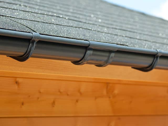 PVC Dachrinnen für Satteldach bis 4,5 m